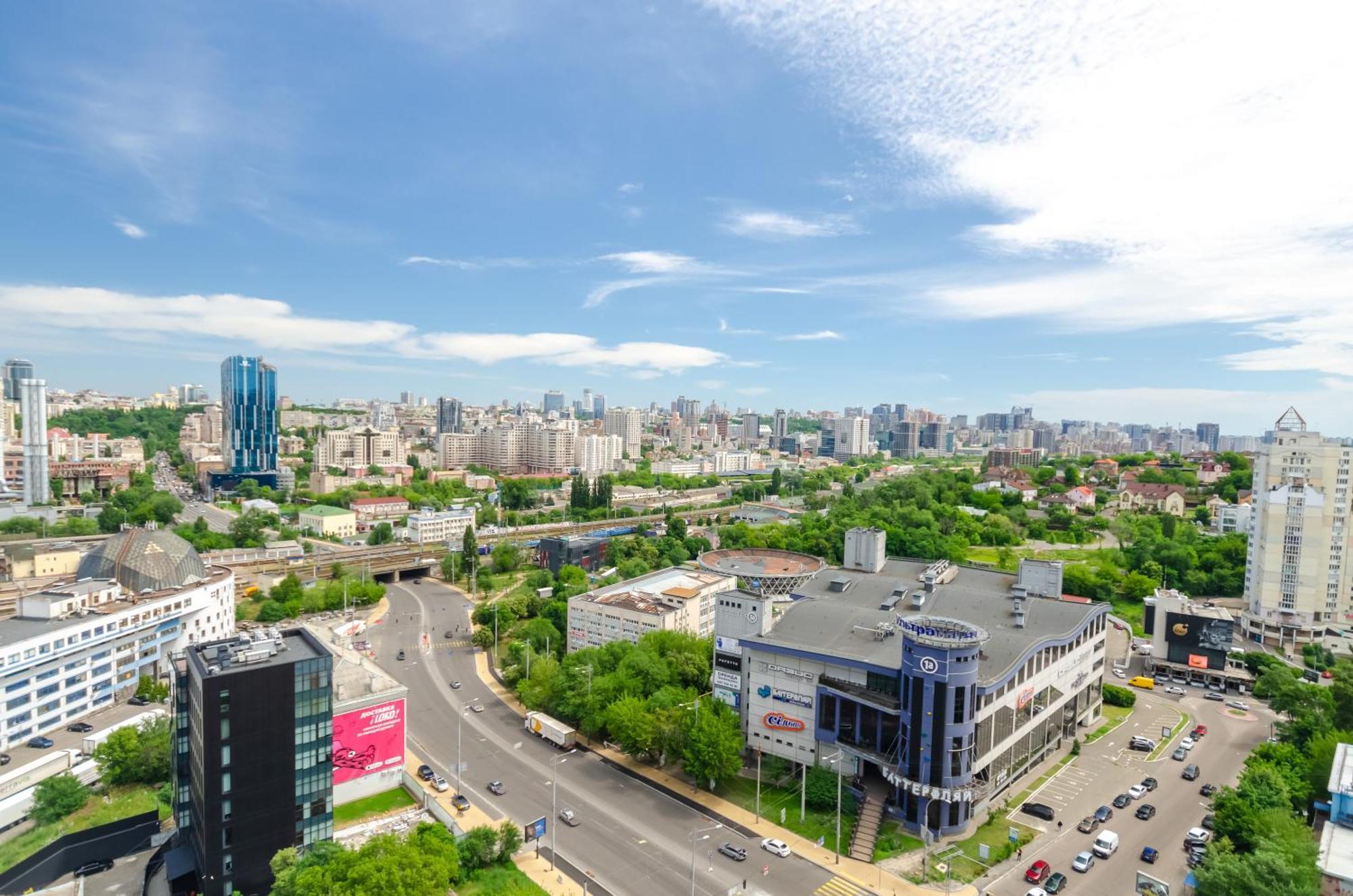 Petrovdom 205-206 Panoramic City View Apartments At Rc Kvartet, Central Railway Station Kiev Exterior foto