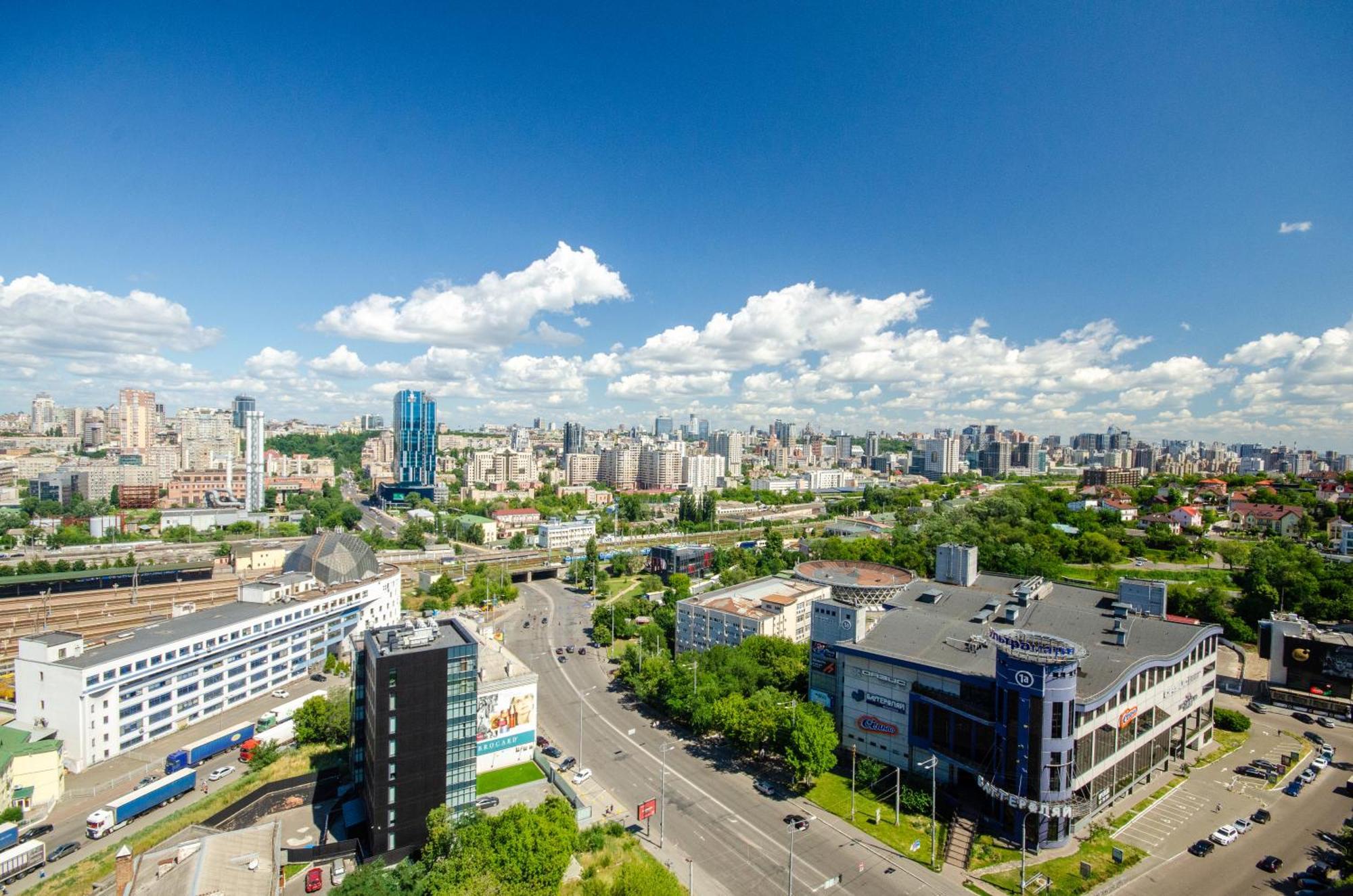 Petrovdom 205-206 Panoramic City View Apartments At Rc Kvartet, Central Railway Station Kiev Exterior foto